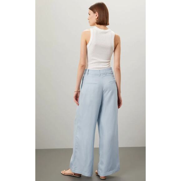 Rosetta Getty x RTR Blue Wide Leg Trousers - Picture 3 of 9